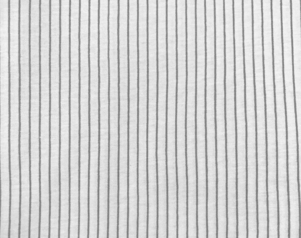 Grey Pinstripe Jersey Knit Bassinet Fits Halo sheet