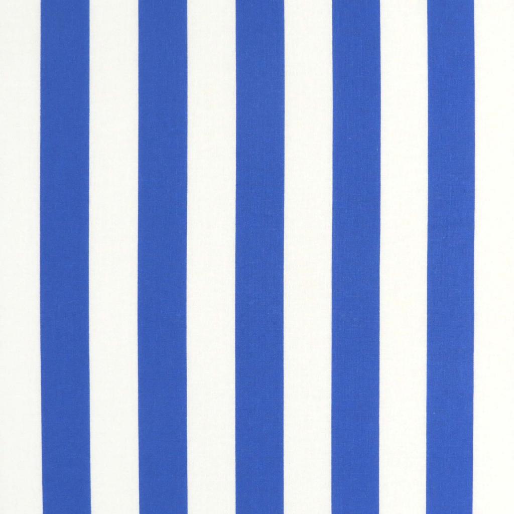 Square Play Yard (Fits Joovy) - Royal Blue Stripe - Fitted