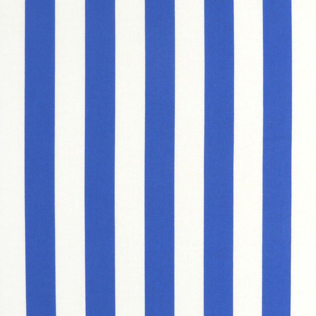 Square Play Yard (Graco) - Royal Blue Stripe - Fitted