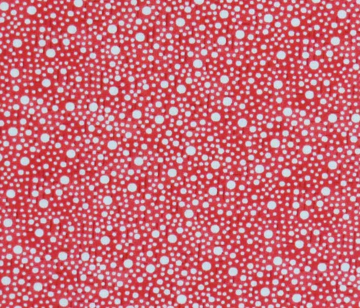 Portable / Mini Crib - Confetti Dots Red - Fitted (24x38x3)
