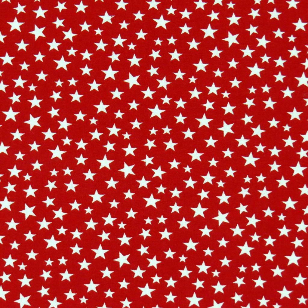 Portable / Mini Crib - Stars Red - Fitted (24x38x3)