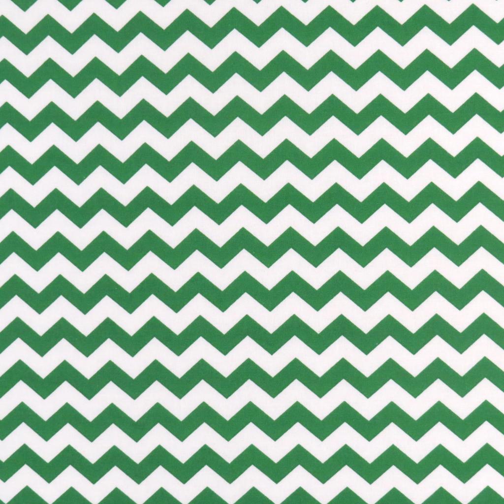 Cradle - Forest Green Chevron Zigzag - Fitted
