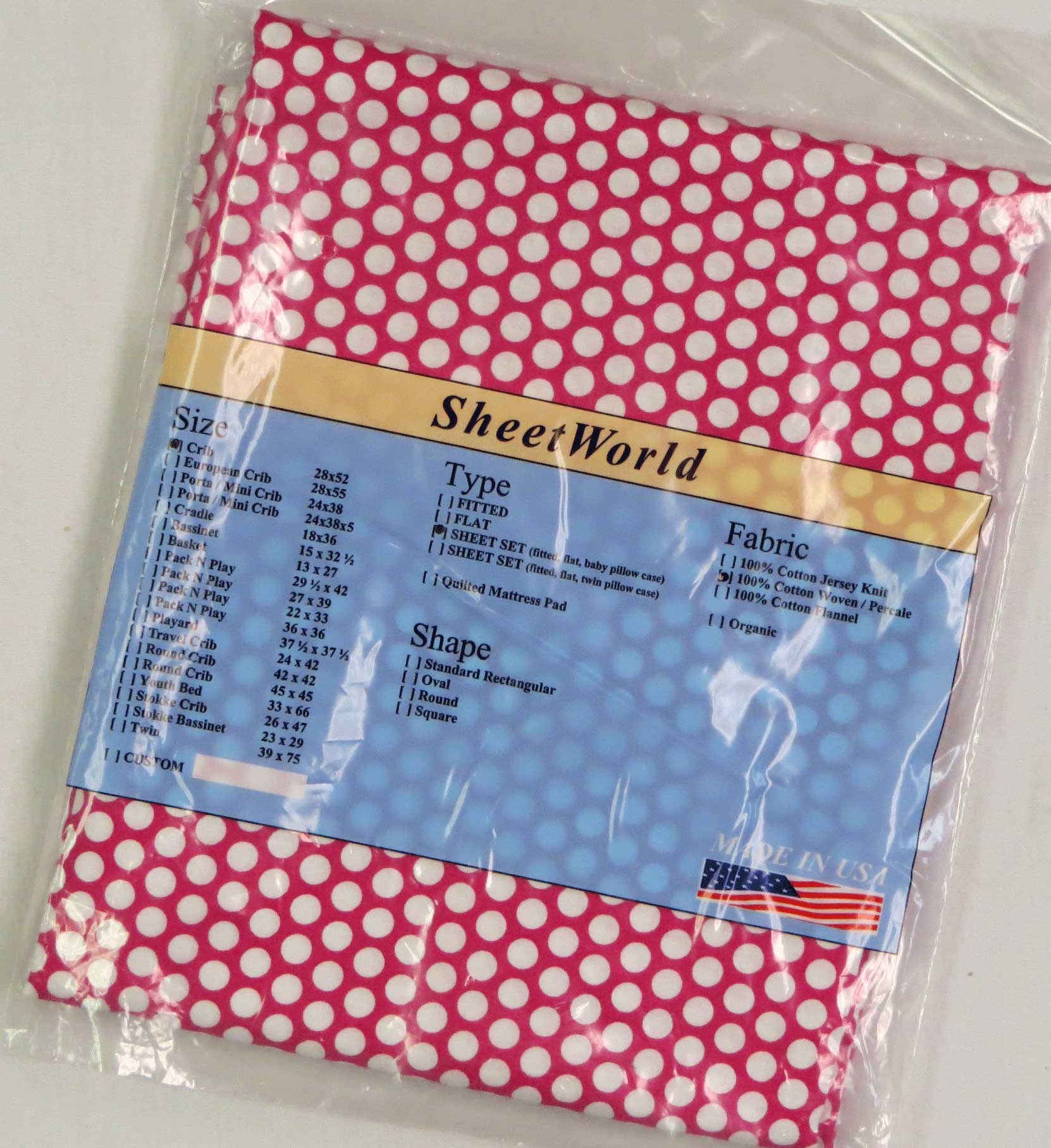 mini crib sheets 24x38x5