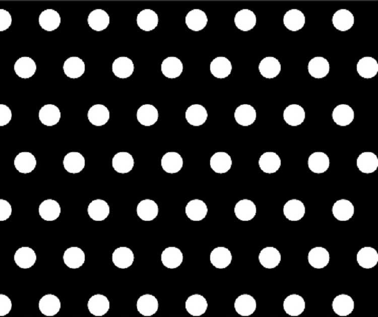 Portable / Mini Crib - Polka Dots Black - Fitted (24x38x3)