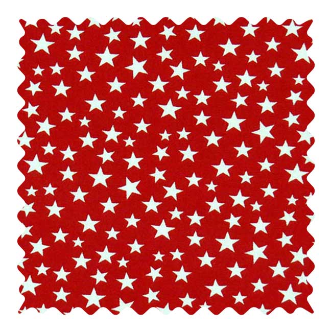 Stars Red Fabric Fabric Shop sheet