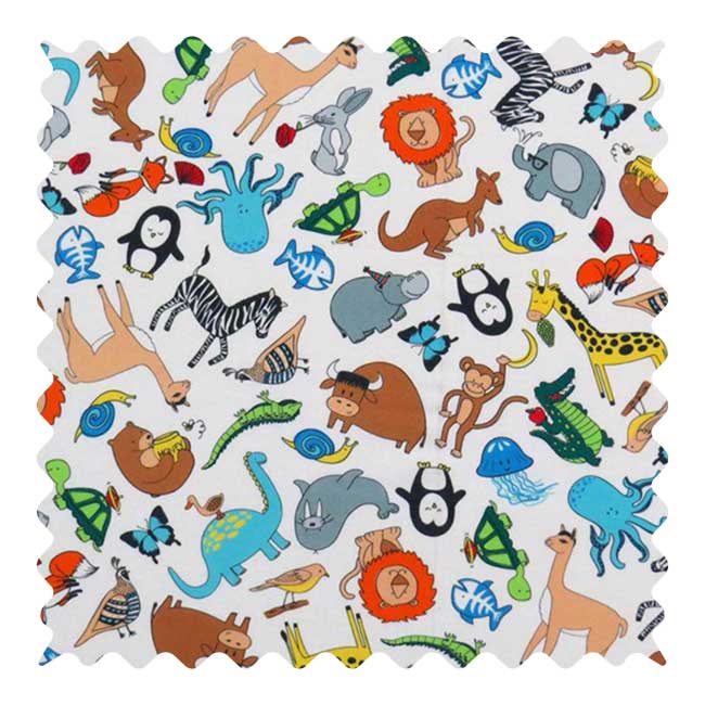 Fabric Shop - Safari Animals Fabric - Yard