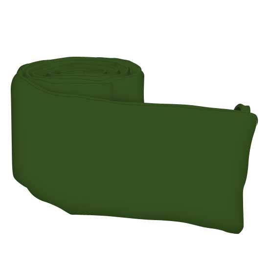 green crib bumper