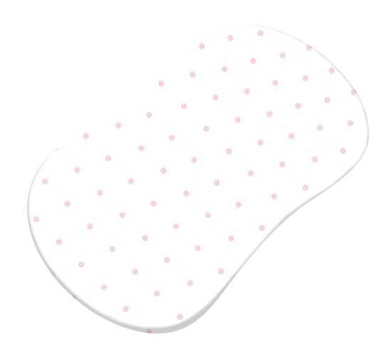 Pink Pindot Jersey Knit