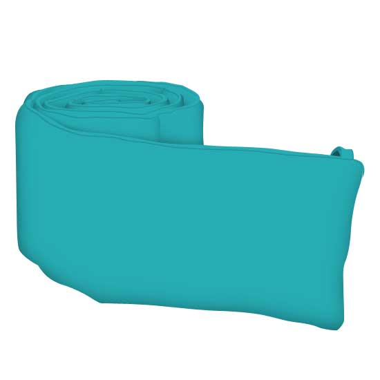 teal crib bumper