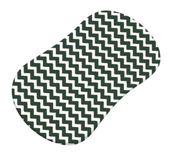 Hunter Green Chevron Zigzag