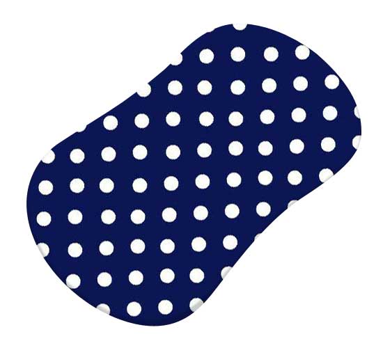 Primary Polka Dots Navy Woven