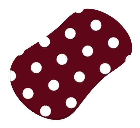 Polka Dots Burgundy