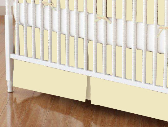 yellow crib skirt