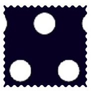 Polka Dots Navy Fabric