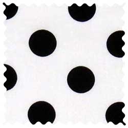 Black Polka Dots Fabric