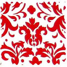 Red Damask Fabric