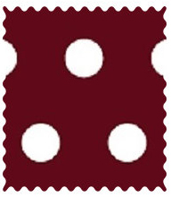 Polka Dots Burgundy Fabric