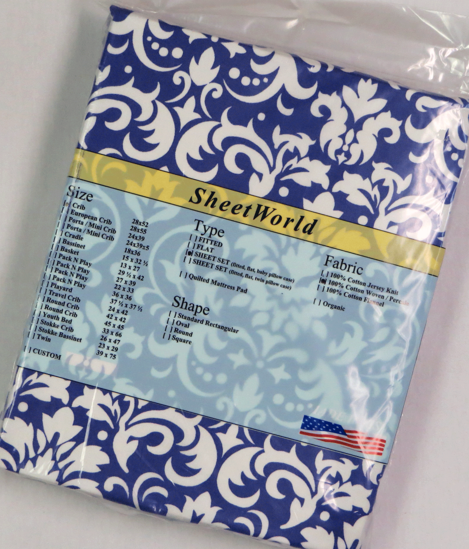 SheetWorld Fitted Cradle Sheet 18 x 36 White Swiss Dot Jersey Knit Made in USA 