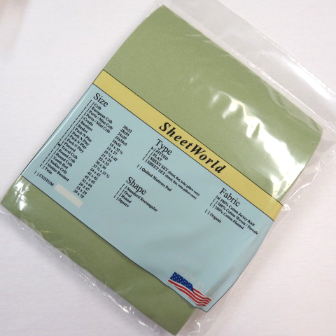 Solid Sage Jersey Knit Travel Lite Playard Sheet - Fits BabyBjorn 24x42