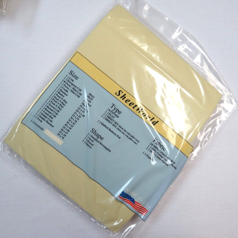 Solid Yellow Jersey Knit Portable / Mini Crib Sheet - 24 x 38