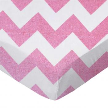 Sparkly Pink Chevron