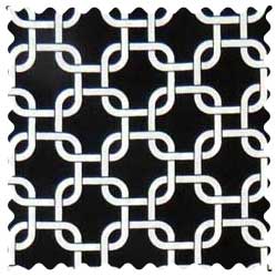 Black Links Fabric