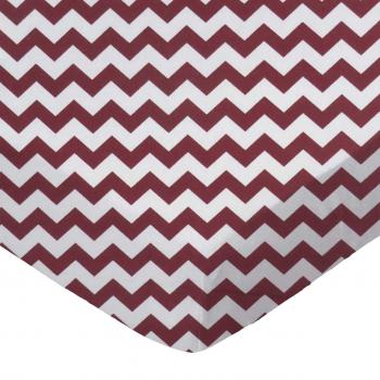 Burgundy Chevron Zigzag