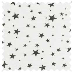 Gray Stars Jersey Knit Fabric