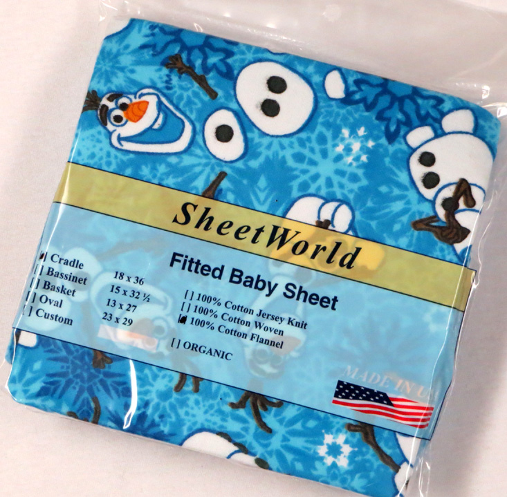 Frozen Olaf Flannel Cradle Sheet - 18 x 36