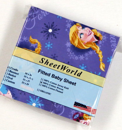 Frozen Sisters Cotton Woven Cradle Sheet 18x36