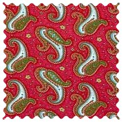 Paisley Red Fabric