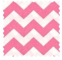 Bubble Gum Pink Chevron Zigzag Fabric