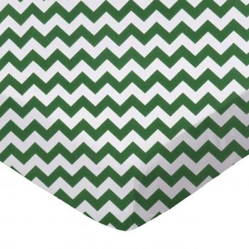 Hunter Green Chevron Zigzag