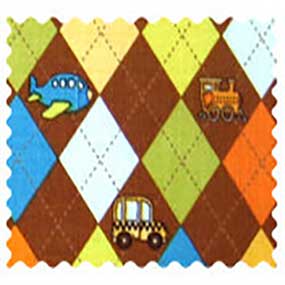 Argyle Brown Transport Fabric