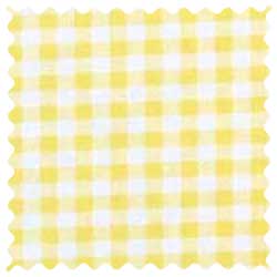 Yellow Gingham Jersey Fabric