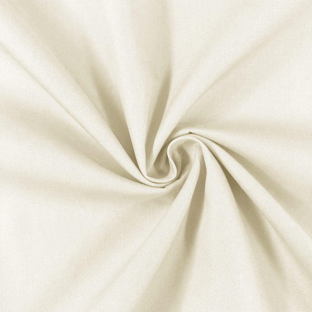 Solid Ivory Woven Fabric