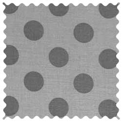Grey Polka Dots Grey Fabric