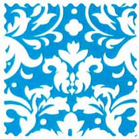 Turquoise Damask Fabric