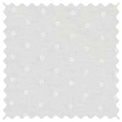 White Swiss Dot Jersey Knit Fabric