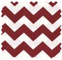 Burgundy Chevron Zigzag Fabric