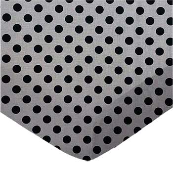 Black Polka Dots Grey