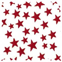 Red Stars Fabric