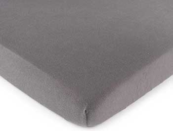 Flannel Dark Grey Made In USA SheetWorld Fitted Bassinet Sheet 