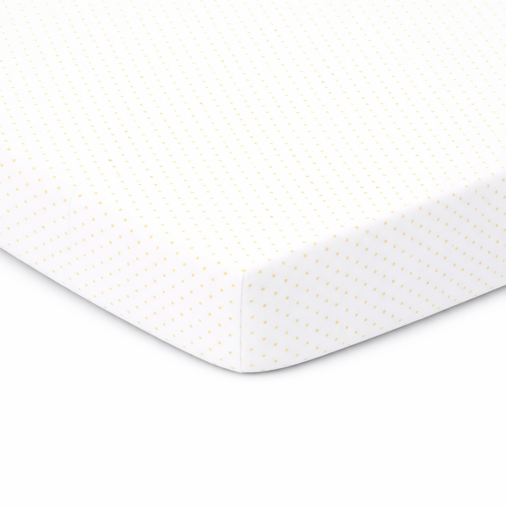 Yellow Pindot Jersey Knit