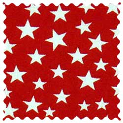 Stars Red Fabric