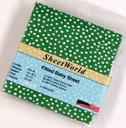Scattered Dots Cotton Woven Cradle Sheet 18x36