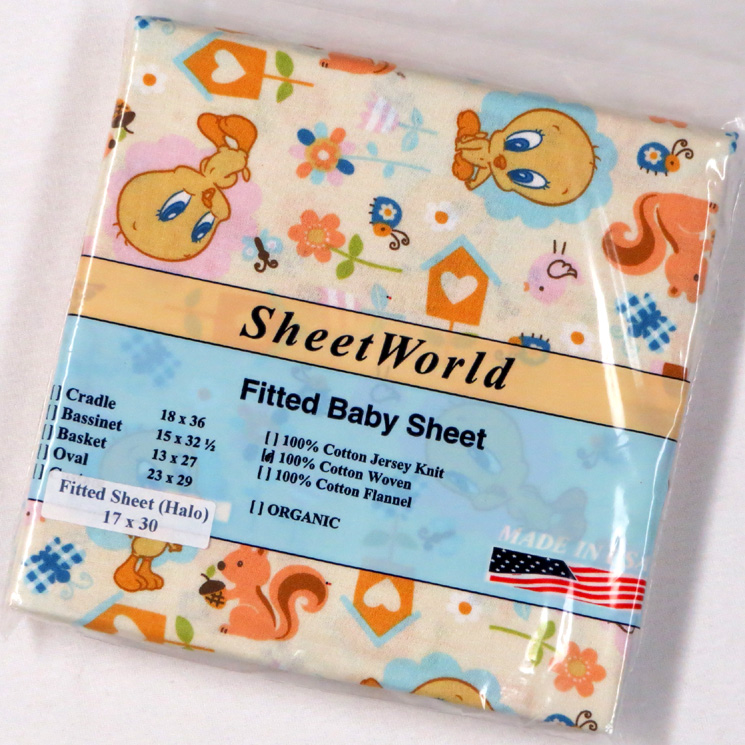 Tweety Bird Cotton Bassinest Sheet - Fits Halo