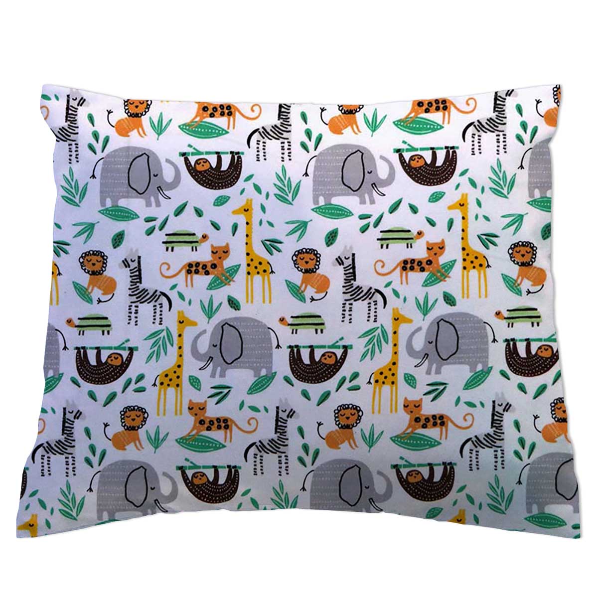 13 X 19 and 14 X 20 Jungle Animals Flannel Toddler Pillow Case Kid Pillow Case Child Pillow Case Travel Pillow Case