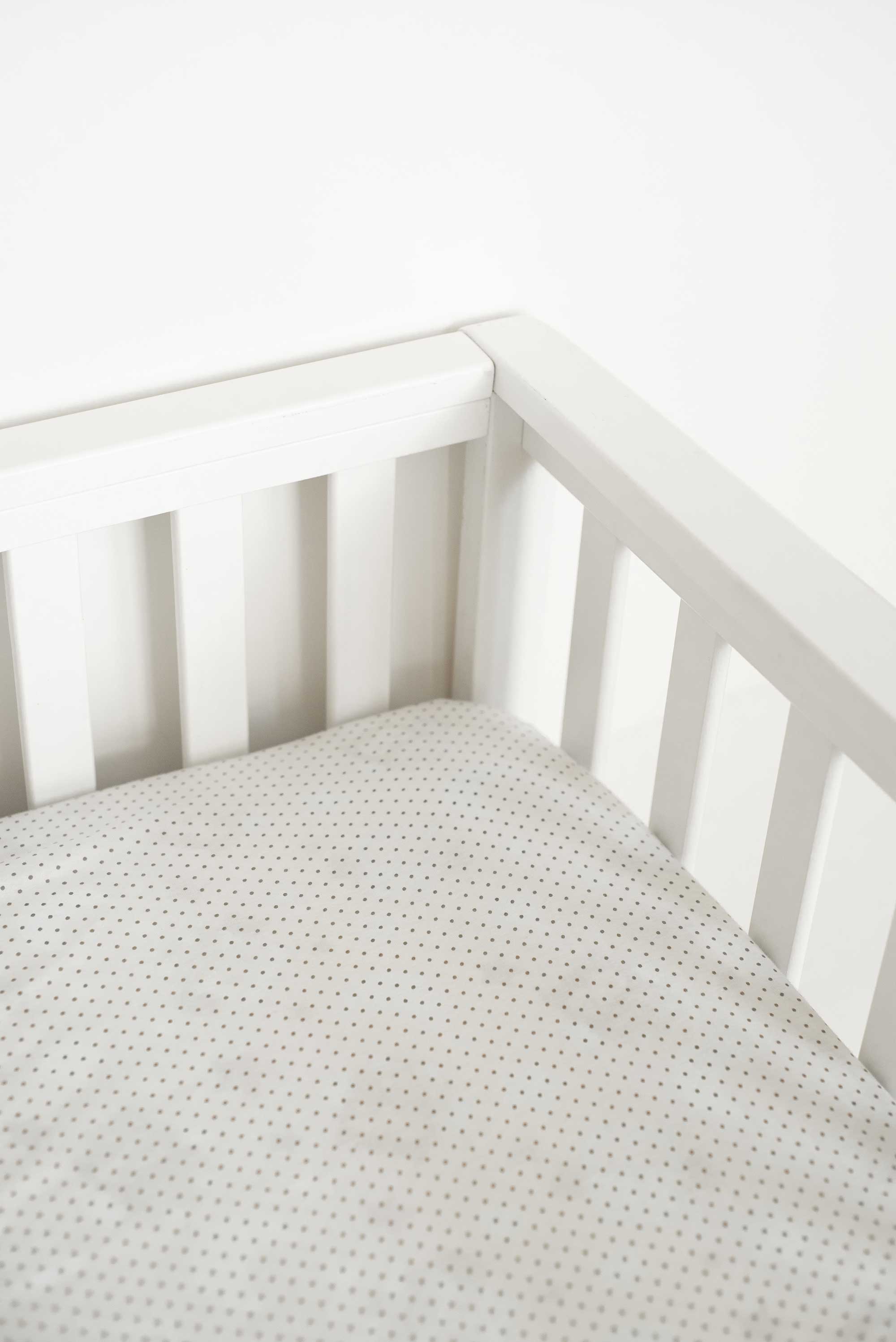 Grey Pindot Jersey Knit Portable / Mini Crib Sheets Sheetworld