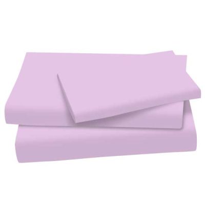 Solid Lavender Cotton Jersey Knit Twin